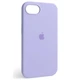 Чохол Fiji Silicone Case для Apple iPhone 16e бампер накладка Soft Touch з мікрофіброю Light Purple - зображення 1