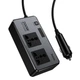 Автомобільний інвертор HOCO Z66 New 2-socket universa car inverter 200W Black - изображение 3