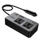 Автомобільний інвертор HOCO Z66 New 2-socket universa car inverter 200W Black - изображение 4