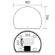 Зеркало Mixxus Premium TOPPER MS01-90x70-Reverse с Led Touch, Anti-fog, диммером (3-6,5kK) (MP6632) - изображение 2