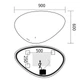 Зеркало Mixxus Premium DIVERSE MA01-90x60-Reverse с Led Touch, Anti-fog, диммером (3-6,5kK) (MP6633) - изображение 4