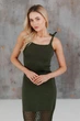 Женское вязаное платье Жюстин ART KNIT оливковое, M-L 044032 - изображение 2