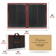 Сонячна панель DOKIO FFSP-100W з контролером 12V, складана, монокристалічна, для автономних систем - зображення 2