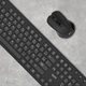 Клавиатура и мышь APM 100042 AZERTY Wireless 2.4GHz USB набор беспроводной черный, ультрабыстрая, мультимедиа - изображение 5
