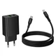 Сетевое зарядное устройство Hoco CS94A PD20W / 3A USB+Type-C быстрая зарядка / LED-индикатор + кабель Type-C-Type-C 60W Black - изображение 4