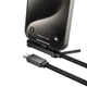 Кабель Hoco U150 Type-C - Type-C PD60W (3A) 1.2м нейлоновый для быстрой зарядки с боковым штекером и подставкой Black - изображение 3