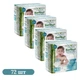 Детские подгузники-трусики 72 шт Clearly Herbal Bamboo размер 5 (12-17 кг) - изображение 1