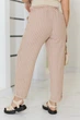 Жіночі лляні штани в смужку Uaclothes 58/60 Бежевий (like37729-181601373) - изображение 3