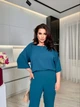 Жіночий костюм (брюки+кофта вільного крою) Uaclothes 50-52 Бірюзовий (like37798-182291358) - изображение 2