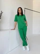 Жіночий легкий спортивний костюм (футболка+штани) Uaclothes 50-52 Зелений (like37719-181501358) - зображення 4