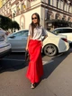 Жіноча шовкова максі спідниця Uaclothes 56/58 Червоний (like37766-1819713117) - изображение 1