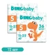 Дитячі підгузки 72 шт Dino Baby розмір 5 (11-25 кг) Дитячі одноразові підгузники з міцними еластичними застібками та захистом від протікань Памперси для дітей - зображення 1