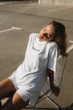 Жіноча футболка з принтом вільного крою з віскози подовжена Seventeen L-XL Білий (2000000177588) - изображение 7
