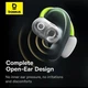 Бездротові Bluetooth навушники відкритого типу Baseus Earbuds Eli Sport |TWS, Bluetooth 5.3, 65/600mAh, USB Type-C, до 7.5 годин роботи, вбудований мікрофон, швидка зарядка, сенсорне керування, водонепроникність IPX4| Зелений - зображення 11