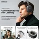Бездротові Bluetooth навушники Remax RB-650HB |портативна стерео гарнітура, Bluetooth 5.4/AUX, до 70 годин відтворення, 800 мАг, вбудований мікрофон, швидка зарядка| Чорний - зображення 10