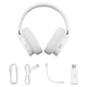 Бездротові Bluetooth навушники Baseus AeQur GH02 |портативна стерео гарнітура, Bluetooth 5.3/2.4G/AUX, 600 мАг, до 40 годин відтворення, Hi-Res аудіо, знімний мікрофон, швидка зарядка, RGB-підсвітка| Білий - зображення 6