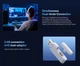 Бездротові Bluetooth навушники Baseus AeQur GH02 |портативна стерео гарнітура, Bluetooth 5.3/2.4G/AUX, 600 мАг, до 40 годин відтворення, Hi-Res аудіо, знімний мікрофон, швидка зарядка, RGB-підсвітка| Білий - зображення 14