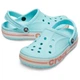 Крокси жіночі сабо Crocs Bayaband Ice Blue/Melon 39 (EU 39-40) блакитні - зображення 3