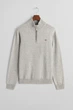 Чоловіча сіра вовняна кофта SUPERFINE LAMBSWOOL HALF ZIP Gant L 87213 - изображение 6