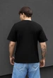 Мужская футболка стаф черная однотонная с логотипом базовая Staff black logo L (389231) - изображение 2