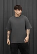 Мужская Футболка Стаф Темно-серая Оверсайз Премиум Staff Dark Gray Oversize Premium XS (389000) - изображение 1