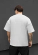 Чоловіча Футболка Стаф Світло-сіра Оверсайз Преміум Staff Light Gray Oversize Premium XXL (389215) - зображення 2