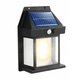 Солнечная настенная LED лампа Dona 3000K с датчиком движения PIR IP44 / уличный светильник на солнечной батарее для фасада террасы входа - изображение 2