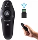 Презентер лазерна указка HLV Black бездротовий пульт 2.4 ГГц, до 10 м, USB ресивер, для PowerPoint - изображение 3