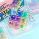 Антистресс брелок клавиатура 9 клавиш с кейсом LED RGB подсветка фиджет кликер кейкап - изображение 2