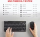 Набор клавиатура и мышь, perixx Periduo-712 804, черный, QWERTZ, 2.4GHz, nano-ресивер, мышь 1000 DPI - Уценка - изображение 4
