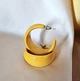 Серьги бижутерия Акриловые кольца jeweston Охровые - изображение 10