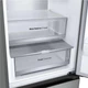 Холодильник LG GC-B509FNPW, двокамерний, нижня морозильна камера, 387 л (233/110 л), клас E, Total No Frost, DoorCooling+, інверторний компресор, дисплей, срібний - зображення 8