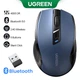 Миша бездротова безшумна UGREEN MU006 Bluetooth + 2.4 ГГц, ергономічна, 6 кнопок, 4000 dpi Blue - изображение 3