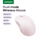 Маніпулятор миша бездротова UGREEN M331 Multi-mode Wireless Mouse Pink (UGR-65625) - изображение 3