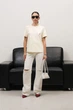ДЖИНСИ WIDE LEG МОЛОЧНИЙ З ПОТЕРТОСТЯМИ WL615 2603105392136 36 Молочний - изображение 2