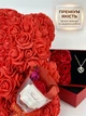 Подарочный набор женский подарок для девушки и женщины мишка из роз 25 см кулон проекция 100 языков любви открытка и свеча в подарок - изображение 6