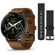Смарт-годинник Garmin Venu 4 , w/ Slate + Leather, GPS смарт-годинник (m524889) - зображення 1