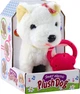 Інтерактивна собачка LEAN Toys з бантами на повідку ходить і гавкає Біла 25150 (5905991062172) - зображення 1