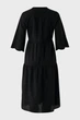 Жіноча чорна сукня Linen eyehole embroidery dress Mexx 36 MF006302251W - изображение 5