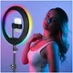 Кільцева LED-лампа 26 см RGB з живленням від USB і пультом дистанційного керування для блогера LJJ-26 - зображення 6