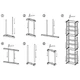 Полиця для взуття на 30 пар 130х50х16см чорна для передпокою Amazing Shoe Rack - зображення 6