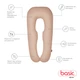 Подушка Sonex Basic Flex для беременных и отдыха П-образная антиаллергенная 135x68x25 коричневая (SO102580) - изображение 2