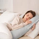 Подушка Sonex Basic Flex для беременных и отдыха П-образная антиаллергенная 135x68x25 серая (SO102581) - изображение 2
