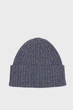 Чоловіча синя вовняна шапка WOOL BLEND MOULINE BEANIE Gant OS 9910045 - изображение 3