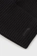 Жіноча чорна вовняна шапка RIBBED Gant OS 4910037 - изображение 3