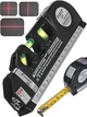 Универсальный лазерный уровень Fixit Laser Level PRO 3 нивелир жидкостный со встроенной рулеткой и линейкой 4 в 1 - изображение 5