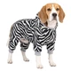 Комбінезон для собак WAUDOG Clothes малюнок "Зебра", софтшелл, M45, B 53-59 см, С 38-42 см - изображение 3