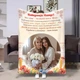 Фотоплед из плюшевого велюра для мамы с надписью «Лучшая Маме», 3D принт 160x200 - изображение 2