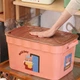Багатофункціональний ящик для зберігання іграшок POPPET Хепі Дей рожевий, з ручками, великий (PP-009P-L) - зображення 6