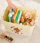 Многофункциональный ящик для хранения игрушек POPPET Хэппи Дэй белый, с ручками, большой (PP-009W-L) - изображение 4